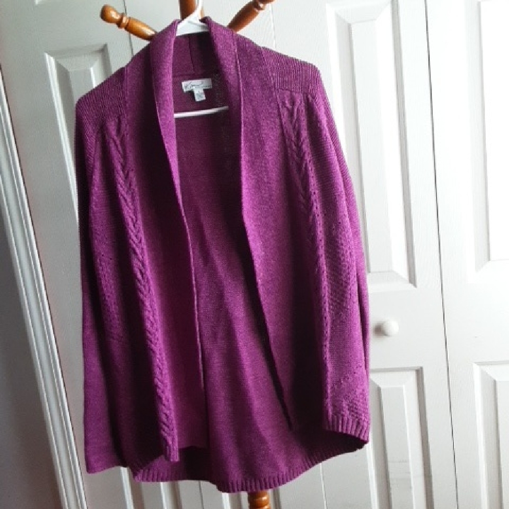 Kim Rogers Rich Purple Women's Cardigan